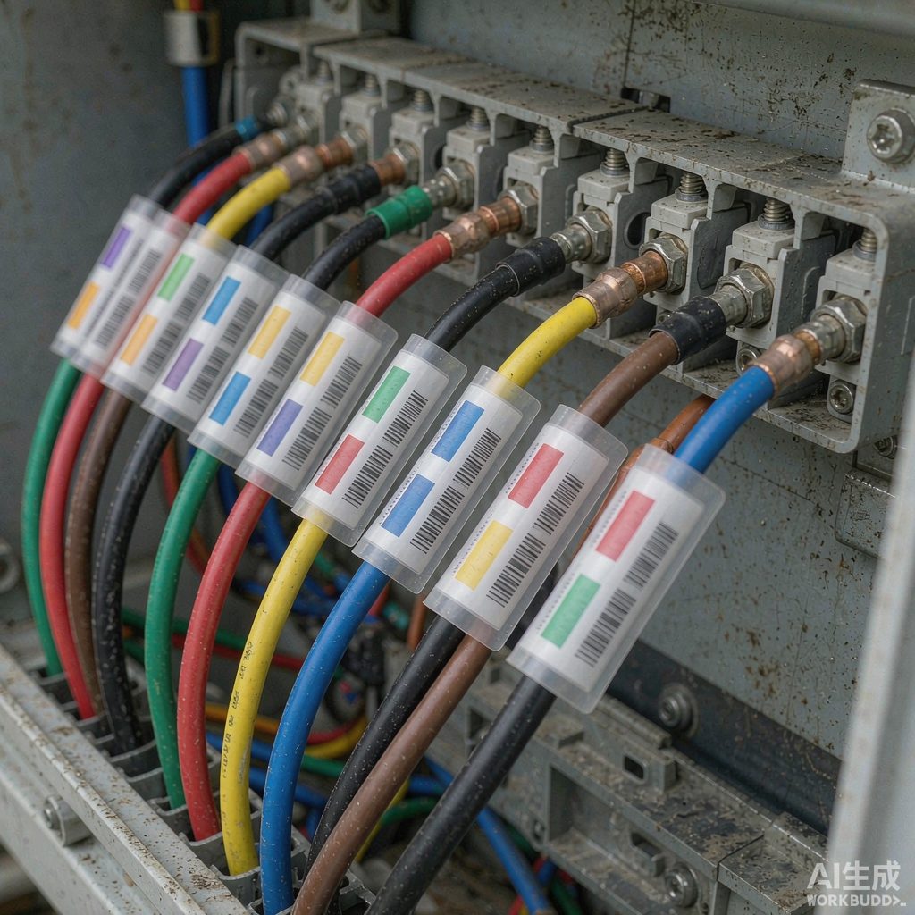 光伏汇流箱电缆标识标签
