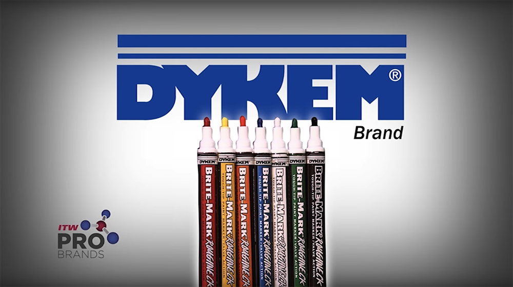 ITW 依工集团 DYKEM BRITE-MARK 阀式油漆标识笔