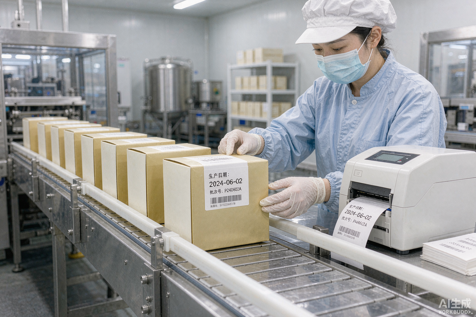 食品饮料批次日期标签打印方案：生产日期标签与打印机选型——博尔杰PTS MROer