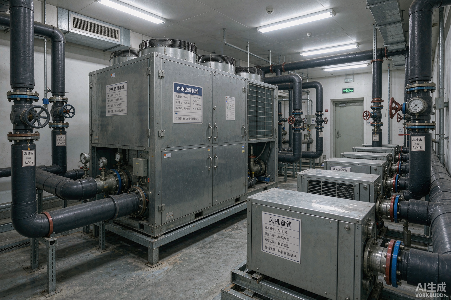 暖通空调HVAC设备标识标签打印方案:空调机组标识与打印机选型——博尔杰PTS MROer