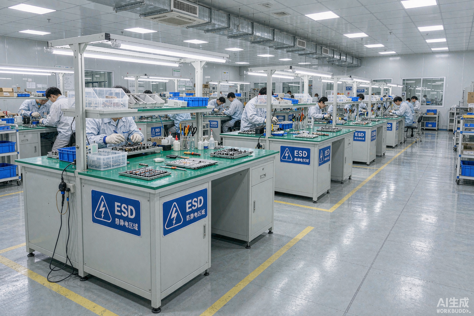 电子制造车间ESD区域与设备标识标签打印方案——博尔杰PTS MROer